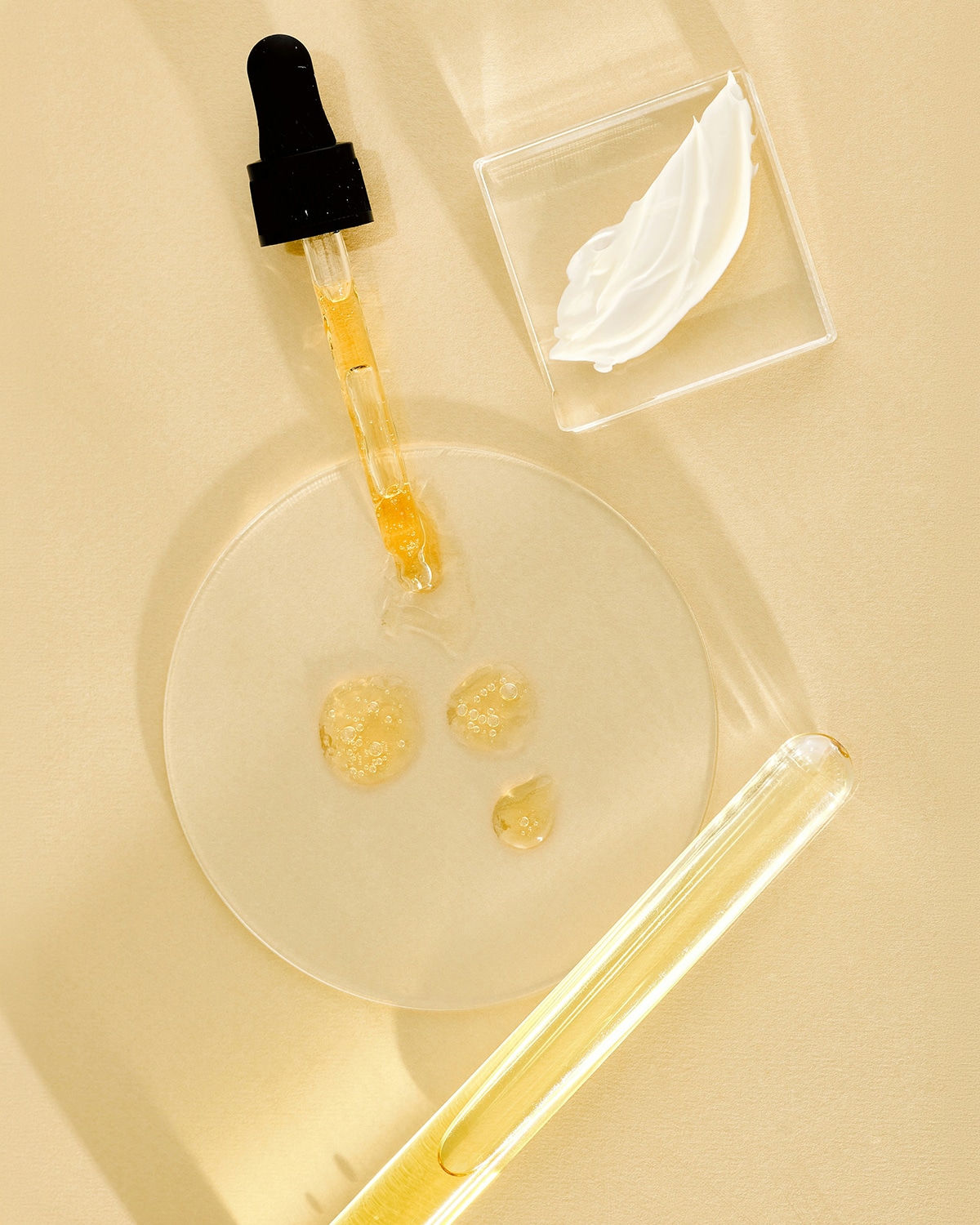 Laboratory petri dish with serum droplets — The High-Tech Complex
